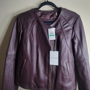 Cole Haan Lambskin Leather Jacket
